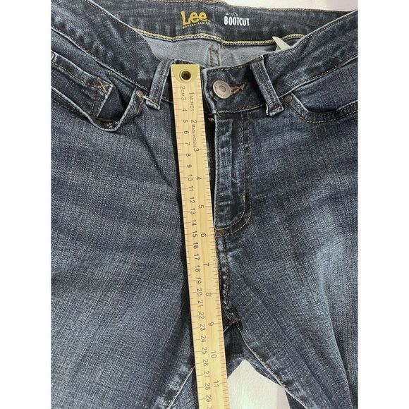 Lee Modern Womens‎ 30 X 28.5 Modern Curvy Bootcut Jeans Blue Dark Wash Denim Y2K - Picture 7 of 8